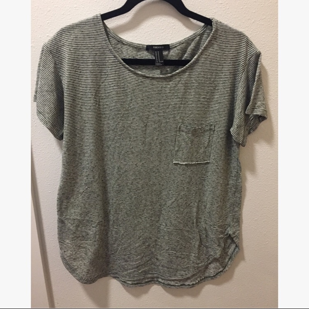 Striped Forever 21 tee